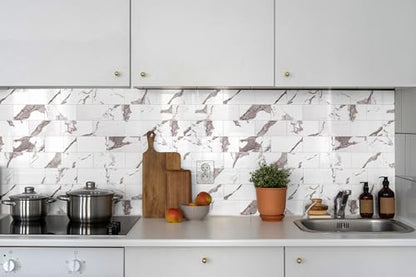 100 Pieces Peel and Stick Backsplash for Kitchen (12.5 Sq Ft)