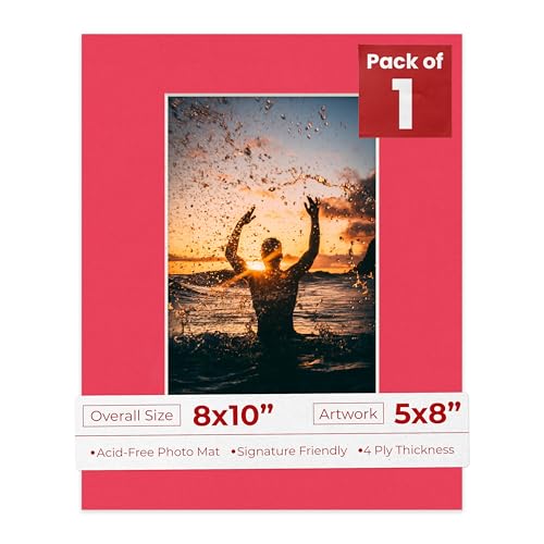 8x10 Mat Bevel Cut for 5x8 Photos
