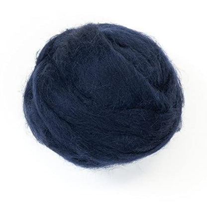 Colored Natural Wool roving