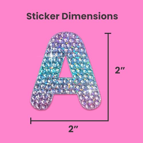 Sparkly Rhinestone Alphabet Letter Sticker A