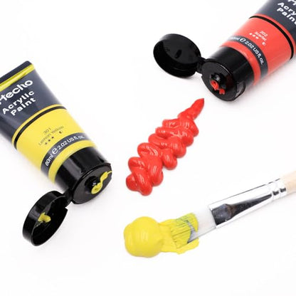 24 Colors Acrylic Paint 60ml (48.48 Fl Oz)
