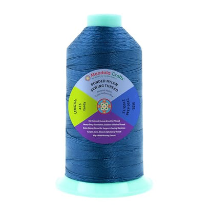 Size 346 210D T350 Airforce Blue Bonded Nylon Thread 415 YDs