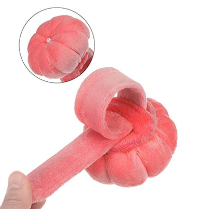 Wrist Pin Cushions Band Sewing Needle Cushion Needle Holder Pincushions with Adjustable Strap Fit All Wrist Sizes for Sewing Quilting Needlework Crafts
