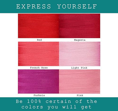 Sewing Thread in Red & Pink Color Tones