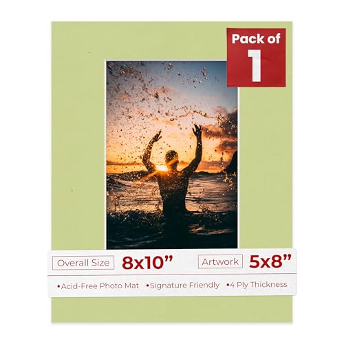 8x10 Mat Bevel Cut for 5x8 Photos