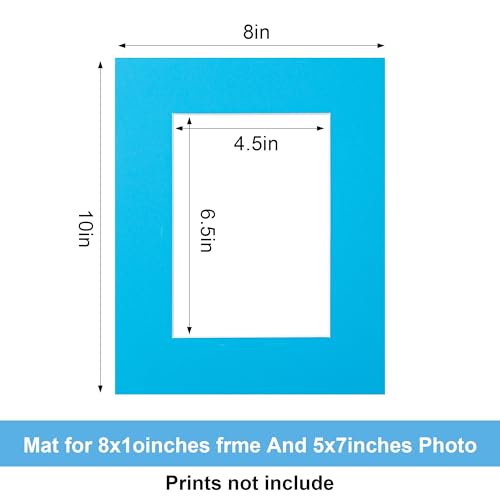 10 Pack 8x10 Mixed Colors Picture Mats