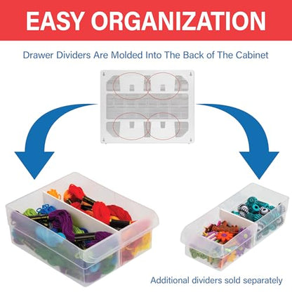 24 Drawer Plastic Storage Cabinet