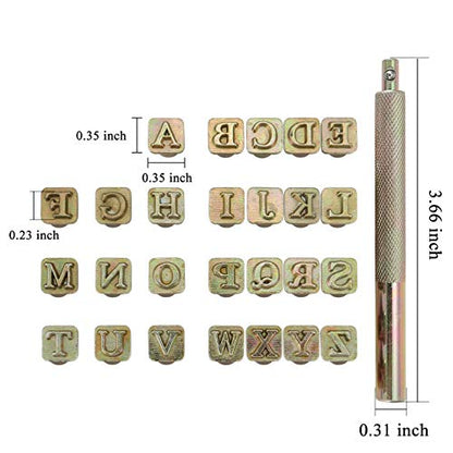 27 Pieces Leathercarft Stamping Tool Set (27 Count)