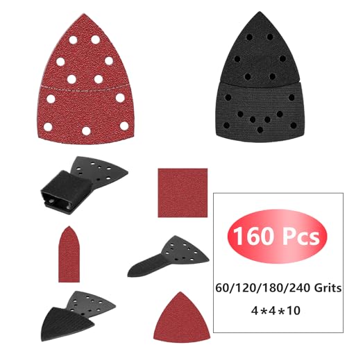 160pcs Sandpaper for Skil Detail Sander