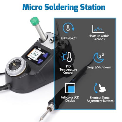982 V Micro Soldering kit with 5 C245 Soldering Iron Tips