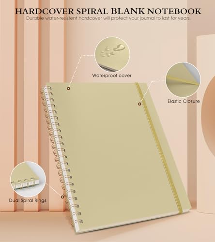 Blank Spiral Notebook Journal 8.5” x 11”