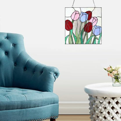 PA0004 Stained Glass Hanging Panel