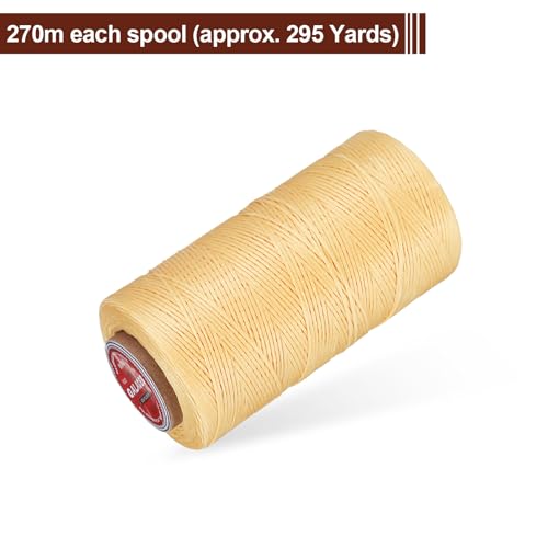Flat Leather Sewing Waxed Thread