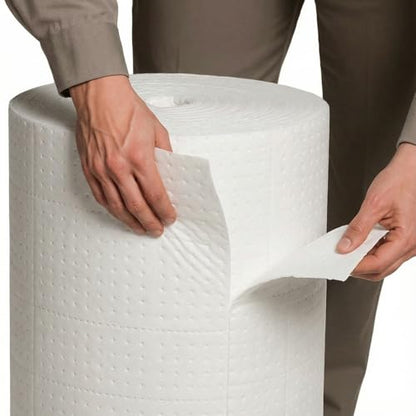 30" W x 150' l Oil Absorbent Mat Roll Oil Pads Absorbs up to 40.2 Gallons Heavyweight Mat Roll for Protecting Home Garage Basement