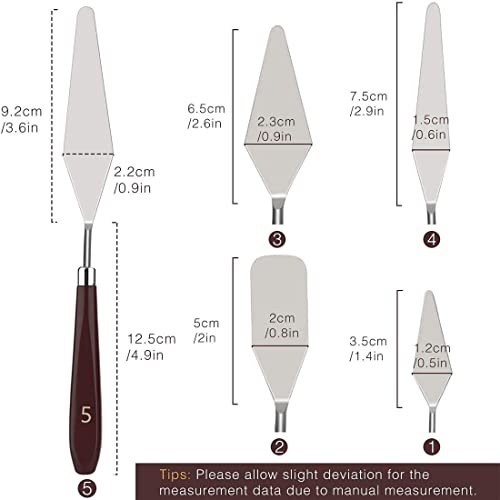 Artist Painting Knives Set (5 Count)