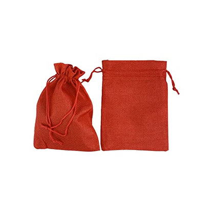 Pack of 20 Burlap Gift Bags with Drawstring Linen Jewelry Pouches Wedding Hessian Jute Bags for Birthday Jewelry and Treat Pouches Party Wedding Favors Gift