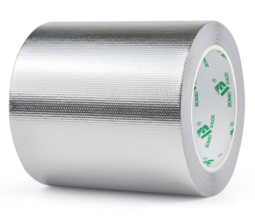 Adhesive Aluminum Foil Heat Shield Tape 1 Pack 5 inch x 66ft (66 Foot)