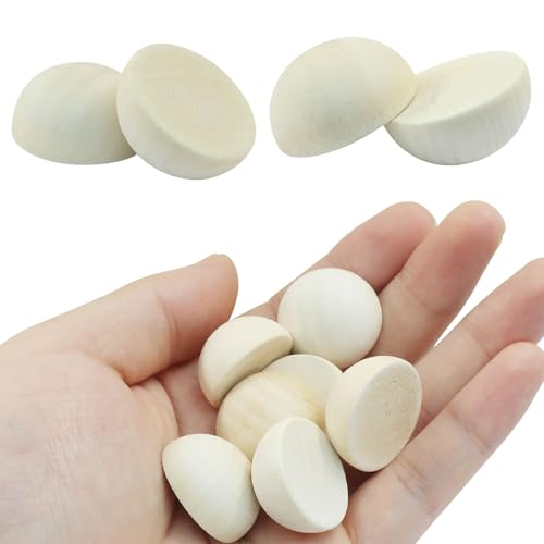 Half Wooden Beads