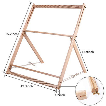 25.2" H x 19.3" W Weaving Loom with Stand for Adults