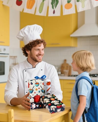 12 Sheets Chef Cooking Wrapping Paper (12 Count)