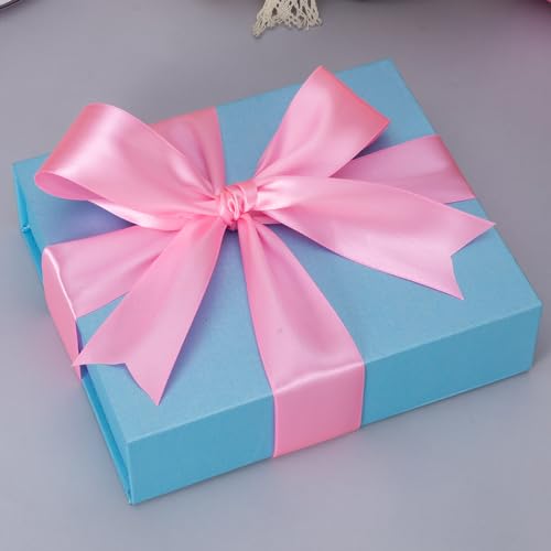1 1 2 Inch Flamingo Pink Solid Satin Ribbon for Gift Wrapping