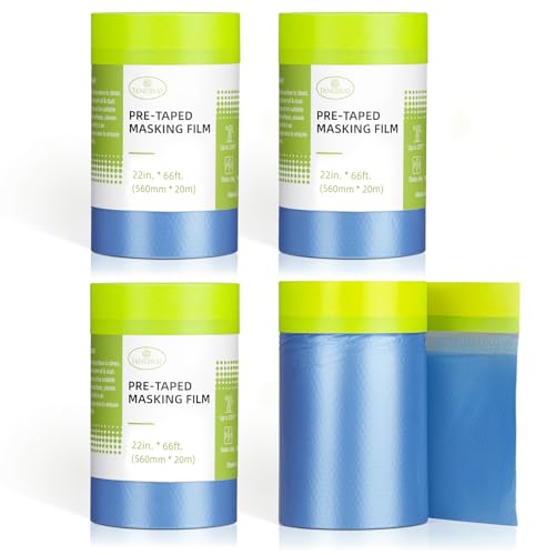 Pre Taped Masking Film for Painting (4 Count)