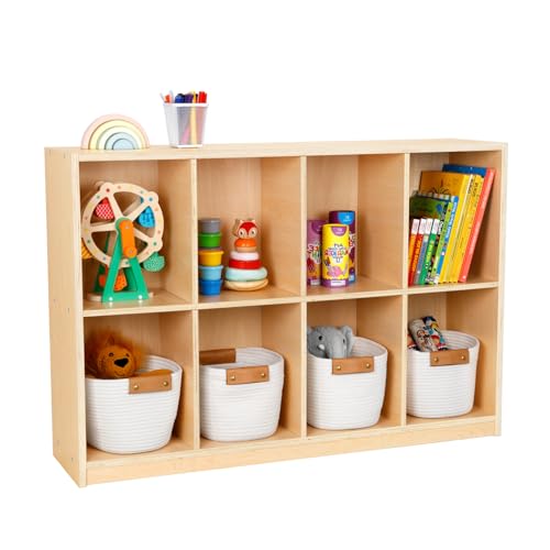 8 Compartment Wooden Storage Cabinet