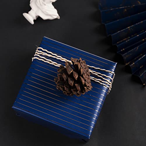 Navy Wrapping Paper Set