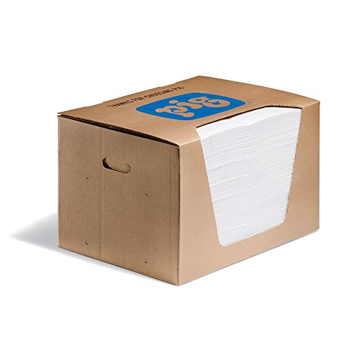 Oil Mat - Oil-Only Absorbent - 100 Pads per Dispenser Box - 15" x 20" - Absorbs Up to 28 Ounces - Heavyweight - MAT440 (100 Count)