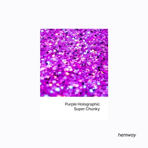 Resin Glitter Purple Holographic 100g Super Chunky (3.5 Ounce)