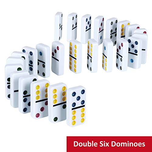 Double Six Dominoes Set