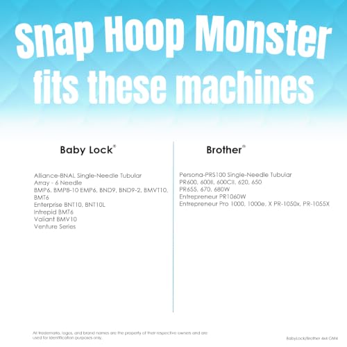 Multi Needle Snap Hoop Monster for Baby Lock