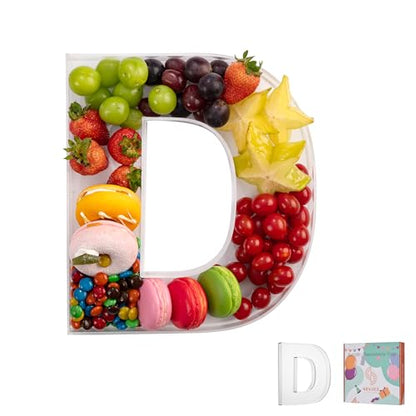 11" Clear Acrylic Letter & Number Charcuterie Tray