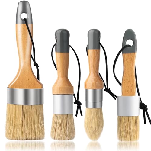 Chalk and Wax Paint Brush Furniture Set of 4