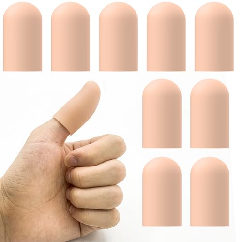 10 Pack Silicone Gel Finger Cots (10 Count)