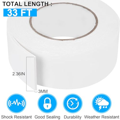 Double Sided Foam Tape 2.36In x 33FT (33 Foot)