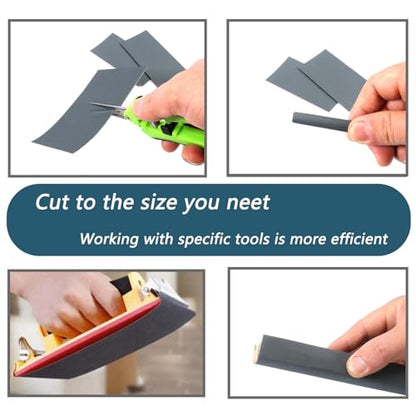30Pcs 9 x 3.6 Inchs 1000 Grit Wet and Dry Handmade Universal Sanding Sheets