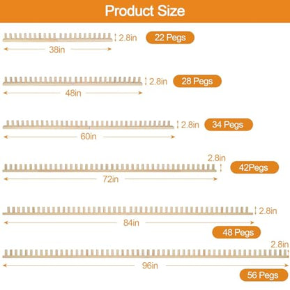 60“ Chunky Blankets Loom Knitting Looms Long Installation Free and Adjustable Foldable Portable Extra Loom Large 38