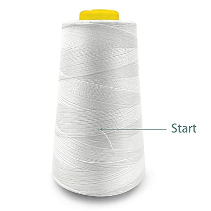 4 Cones of 3000 Yards Each Spool Thread for All Purpose (36000 Foot)