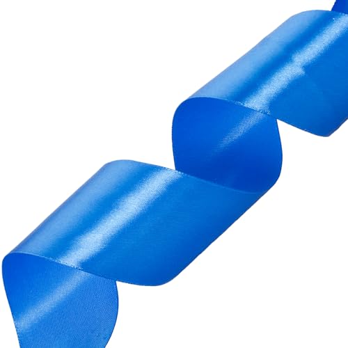2 Inch Royal Blue Solid Satin Ribbon for Gift Wrapping