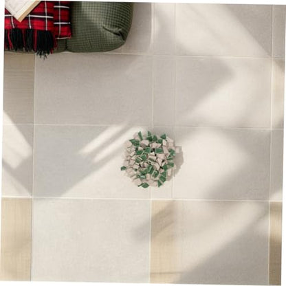 1 Pack DIY Kit Unique Green Ceramic Tiles for Stepping Stones Home Decoration and Art Projects