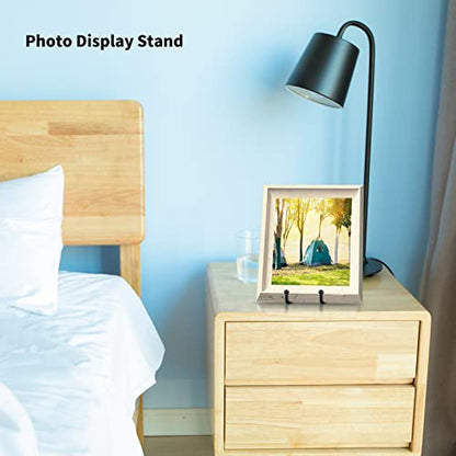 6 Inch 5 Pack Black Metal Display Stands Plate Holder Display Stands for Picture (5 Count)