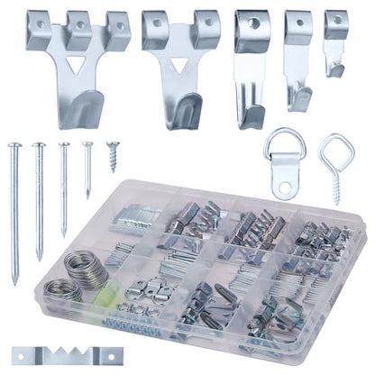 303 Piece Picture Hanging Assortment with Heavy Duty Hooks