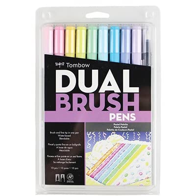 56187 Dual Brush Pen Art Markers (10 Count)