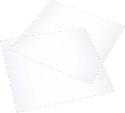 JAPCHET 50 Pcs 12 x 12 Inches PET Blank Stencil Sheets, 10 mil Acetate Sheets, Large Mylar Paper Sheets Template Material, Make Your Own Stencil for Vinyl Cutting Laser Cutting