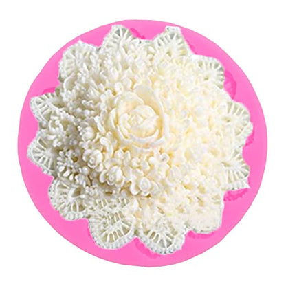 Lace Flower Silicone Mold for Candle
