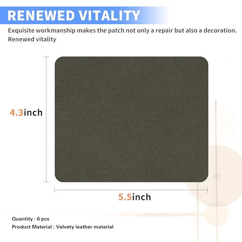 Sofa Fabric Repair Patch (6 Count)