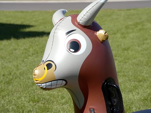 Hop N Go Inflatable Bull Riding Bouncy Hopping Toys for Kids Ages 5+