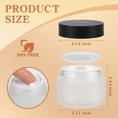 Glass Jars with Lids (24 Count)