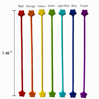 Reusable Silicone Magnetic Cable Ties (14 Count)
